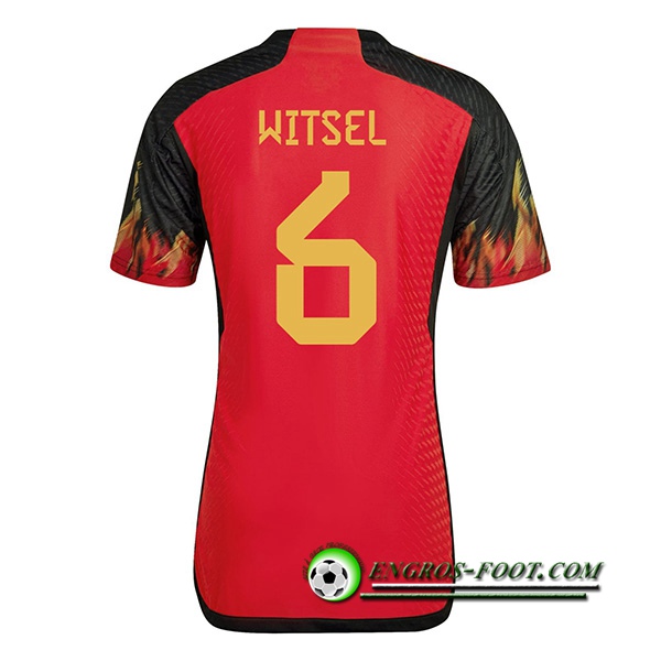 Maillot Equipe Foot Belgique (WITSEL #6) 2022/2023 Domicile