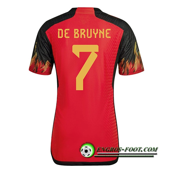 Maillot Equipe Foot Belgique (DE BRUYNE #7) 2022/2023 Domicile