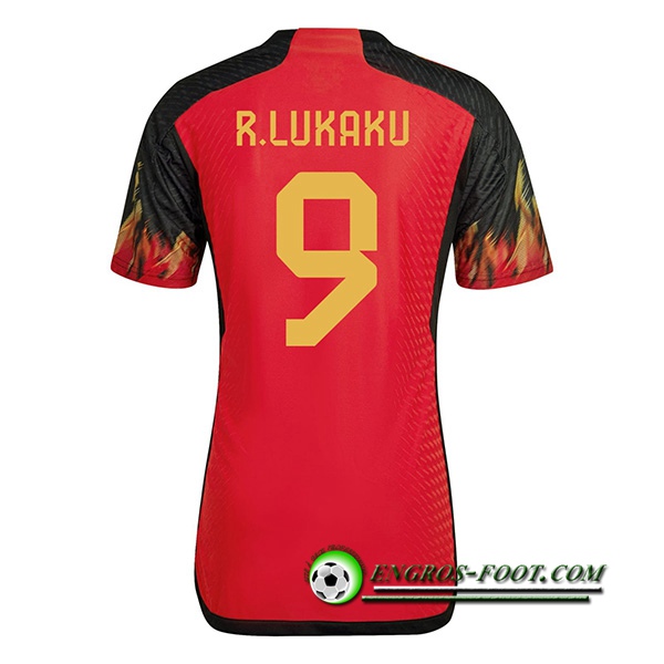 Maillot Equipe Foot Belgique (R.LUKAKU #9) 2022/2023 Domicile