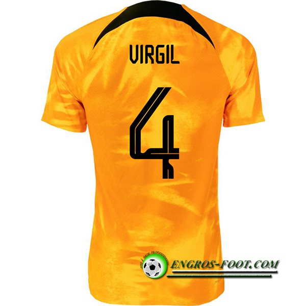 Maillot Equipe Foot Pays-Bas (VIRGIL #4) 2022/2023 Domicile