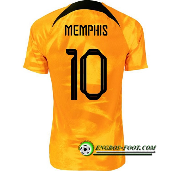 Maillot Equipe Foot Pays-Bas (MEMPHIS #10) 2022/2023 Domicile