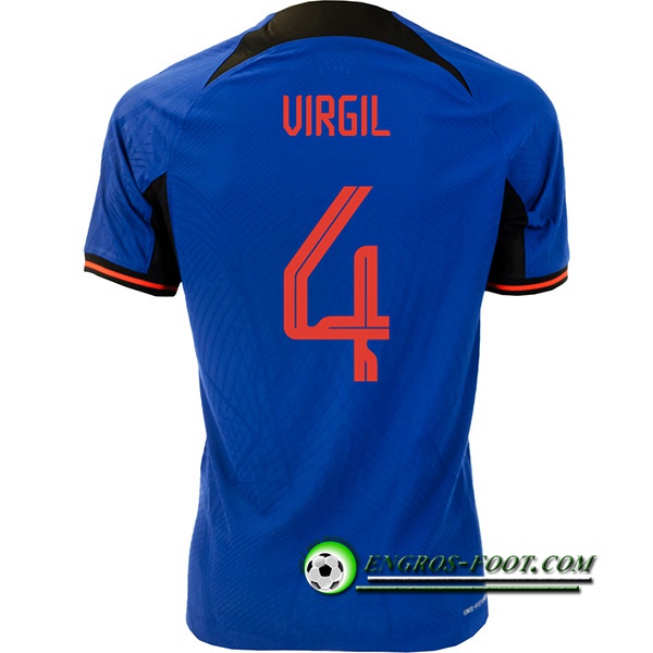 Maillot Equipe Foot Pays-Bas (VIRGIL #4) 2022/2023 Exterieur