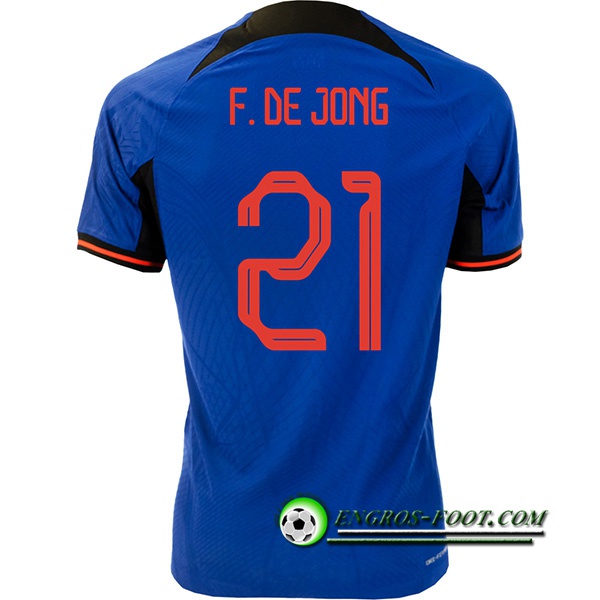 Maillot Equipe Foot Pays-Bas (F.DE JONG #21) 2022/2023 Exterieur