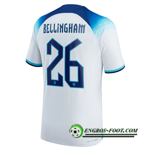 Maillot Equipe Foot Angleterre (BELLINGHAM #26) 2022/2023 Domicile