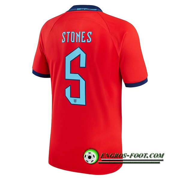 Maillot Equipe Foot Angleterre (STONES #5) 2022/2023 Exterieur