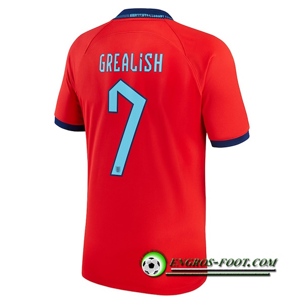 Maillot Equipe Foot Angleterre (GREALISH #7) 2022/2023 Exterieur