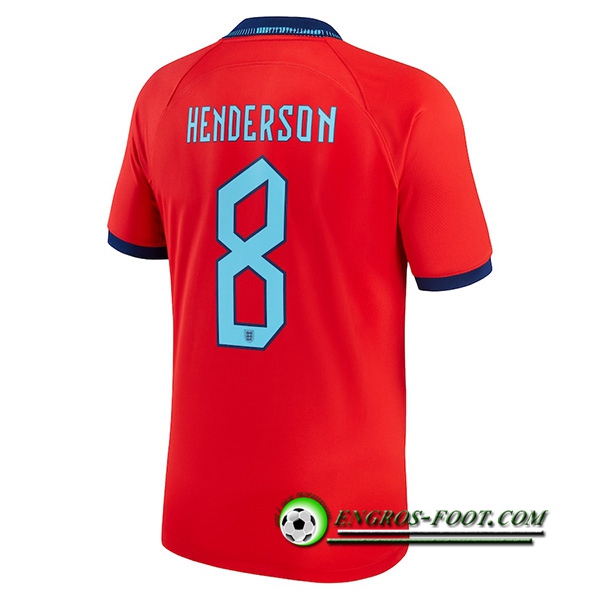 Maillot Equipe Foot Angleterre (HENDERSON #8) 2022/2023 Exterieur