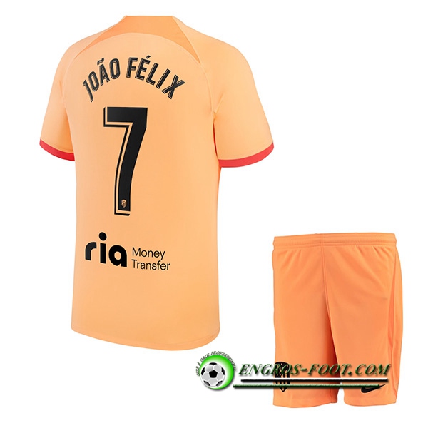 Maillot de Foot Atletico Madrid (JOÃO FÉLIX #7) Enfants Third 2022/2023