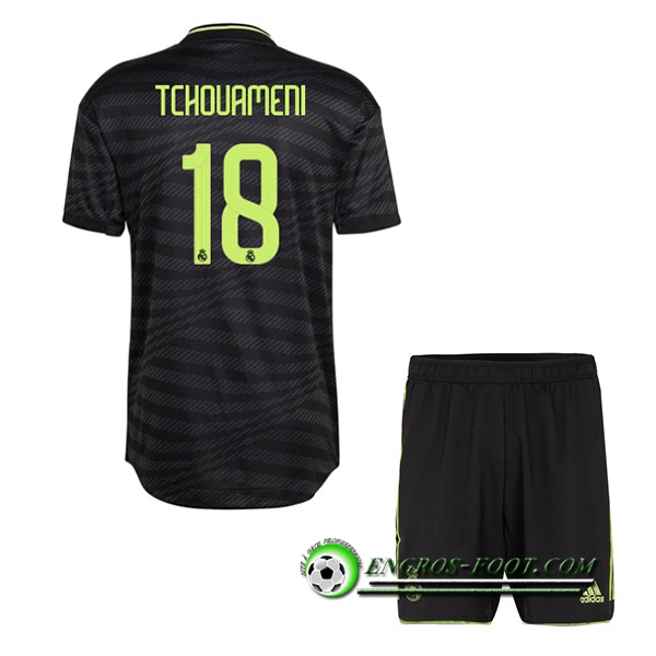 Maillot de Foot Real Madrid (TCHOUAMENI #18) Enfants Third 2022/2023