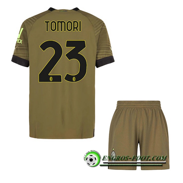 Maillot de Foot AC Milan (TOMORI #23) Enfants Third 2022/2023