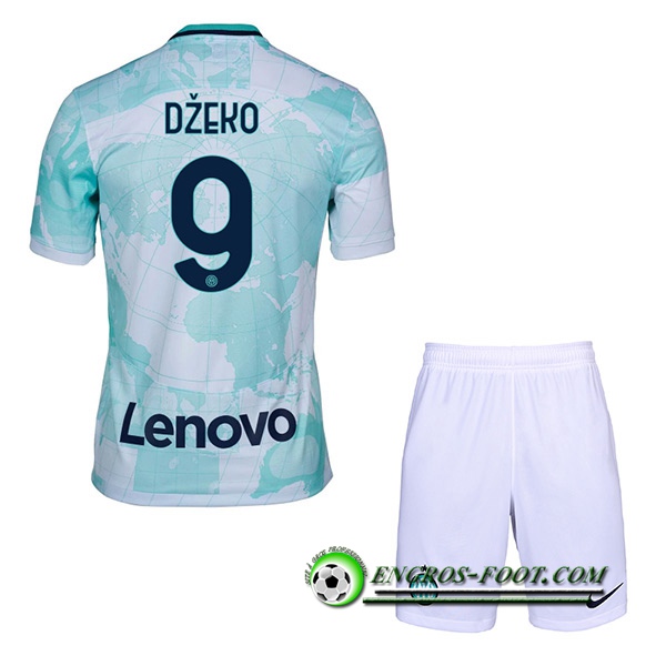 Maillot de Foot Inter Milan (DŽEKO #9) Enfants Exterieur 2022/2023