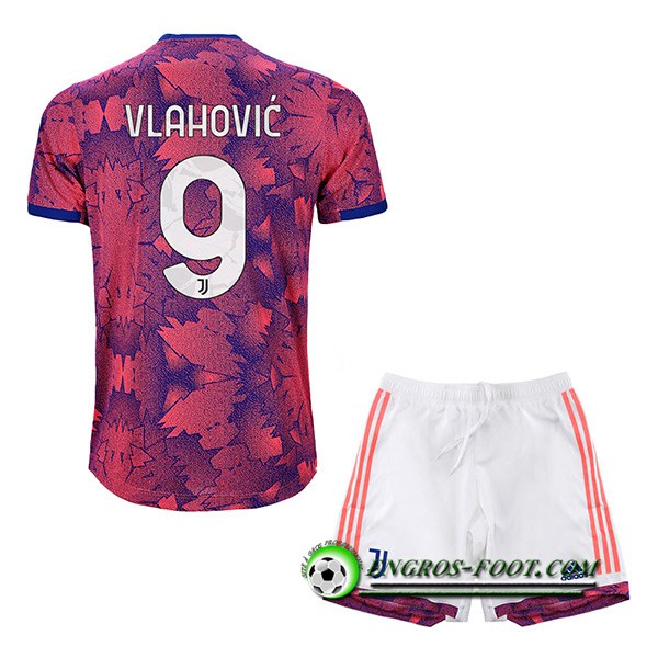 Maillot de Foot Juventus (VLAHOVIĆ #9) Enfants Third 2022/2023