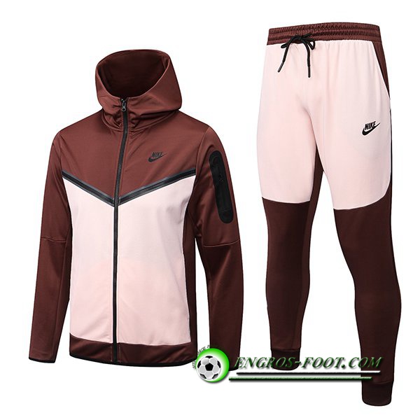 Ensemble Veste A Capuche Coupe-Vent NIKE Rose/Brune 2022/2023