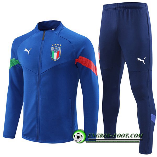 Ensemble Survetement de Foot - Veste Italie Bleu 2022/2023