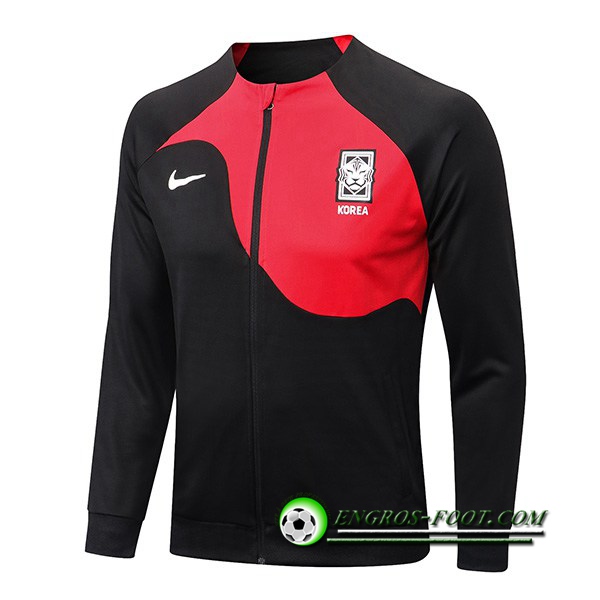 Veste Foot Korea Republic Noir/Rouge 2022/2023