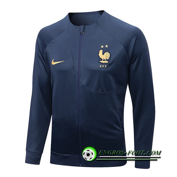 Veste Foot France Bleu Marin 2022/2023