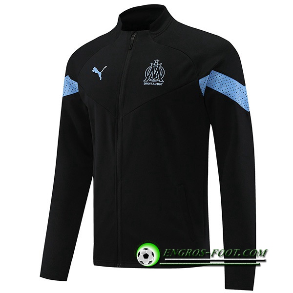 Veste Foot Marseille Noir 2022/2023