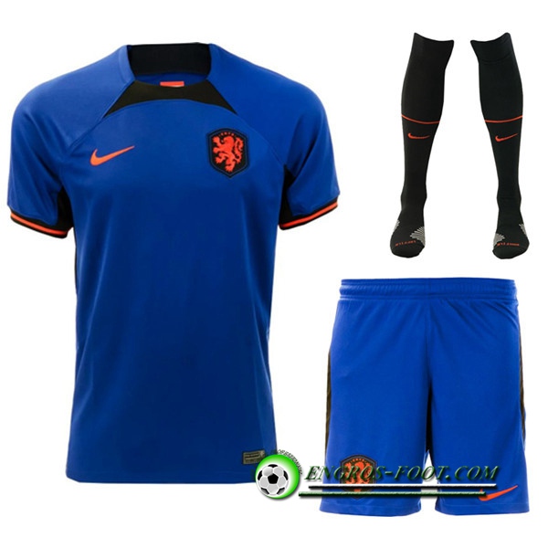 Ensemble Maillot Foot Pays-Bas Exterieur (Short + Chaussettes) 2022/2023