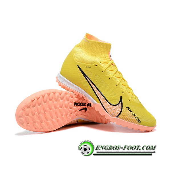 Nike Chaussures de Foot Superfly 8 Academy TF Jaune/Orange