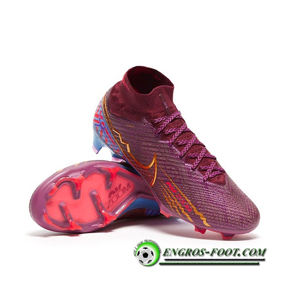 Nike Chaussures de Foot Air Zoom Mercurial Superfly IX Elite FG Pourpre