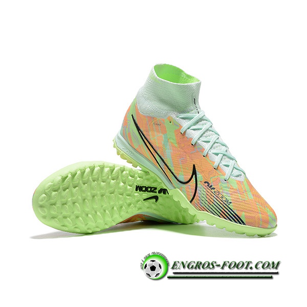 Nike Chaussures de Foot Superfly 8 Academy TF Vert/Orange