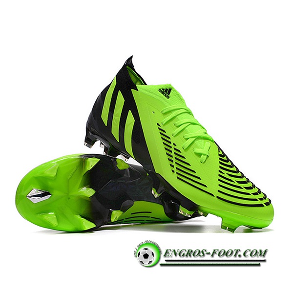 Adidas Chaussures de Foot Predator Edge Geometric.1 FG Vert/Noir