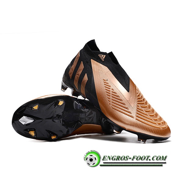 Adidas Chaussures de Foot Predator Edge+ FG Brune