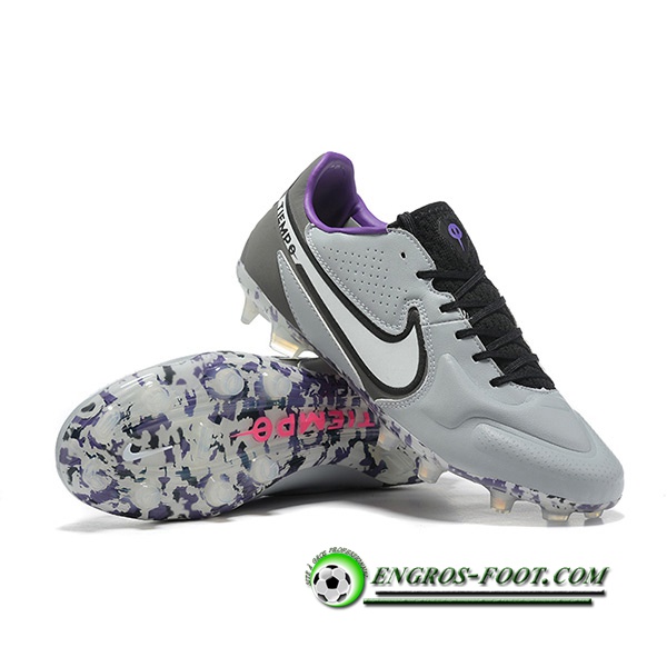 Nike Chaussures de Foot Tiempo Legend 9 Elite FG Gris