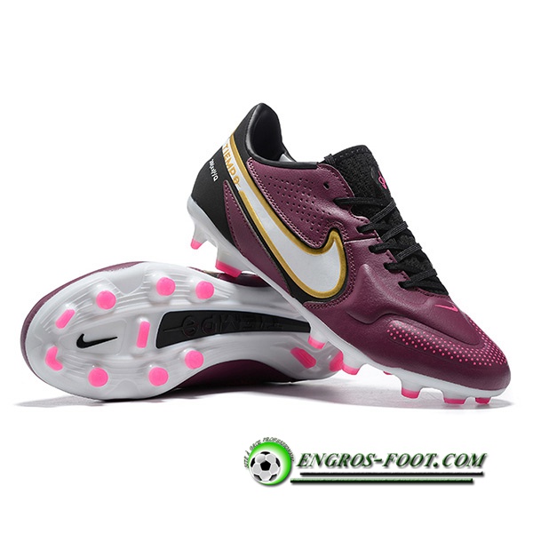 Nike Chaussures de Foot Tiempo Legend 9 Elite FG Pourpre