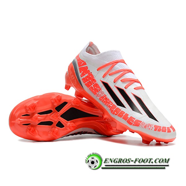 Adidas Chaussures de Foot X Speedportal .1 2022 World Cup Boots FG Blanc/Rouge