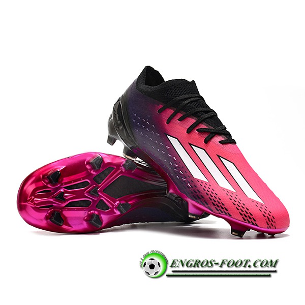 Adidas Chaussures de Foot X Speedportal .1 2022 World Cup Boots FG Pourpre/Rose