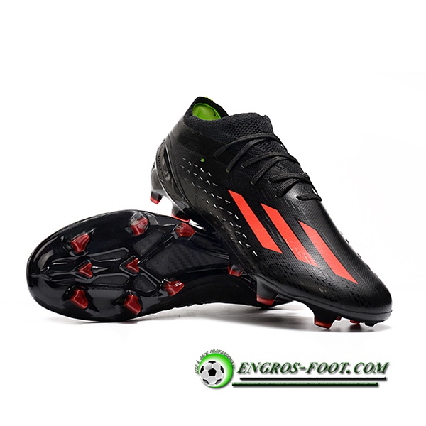 Adidas Chaussures de Foot X Speedportal .1 2022 World Cup Boots FG Pourpre Noir