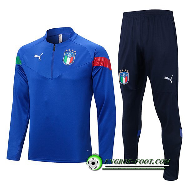 Ensemble Survetement de Foot Italie Bleu 2022/2023