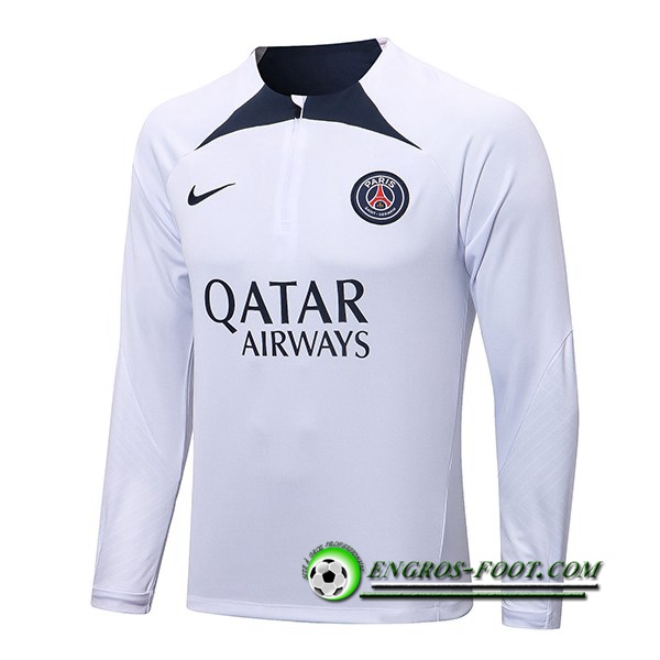 Sweatshirt Training PSG Blanc 2022/2023