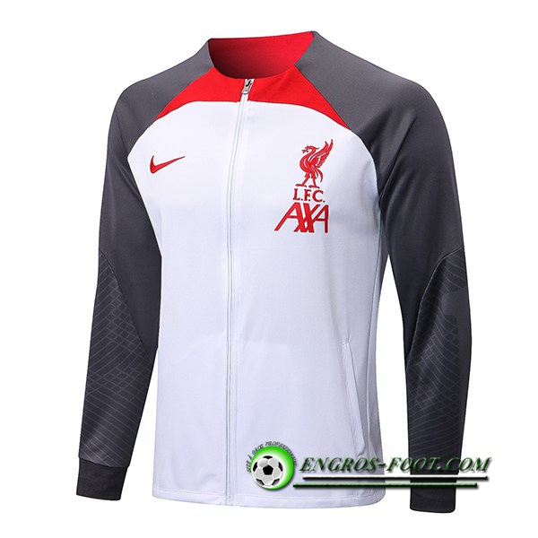 Veste Foot FC Liverpool Blanc/Gris 2022/2023