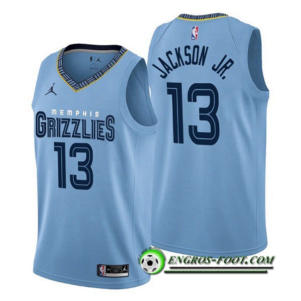 Maillot Memphis Grizzlies (JACKSON JR. #13) 2022/23 Bleu Clair