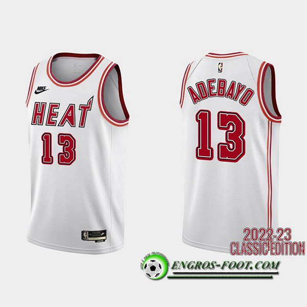 Maillot Miami Heat (ADEBAYO #13) 2022/23 Blanc