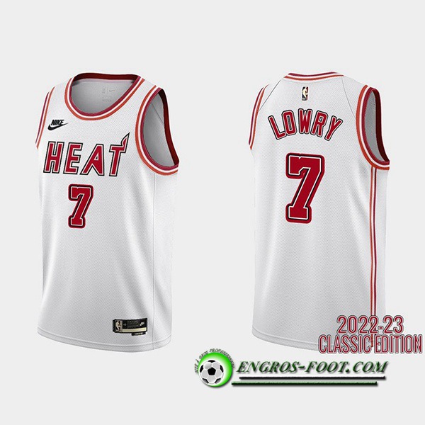 Maillot Miami Heat (LOWRY #7) 2022/23 Blanc