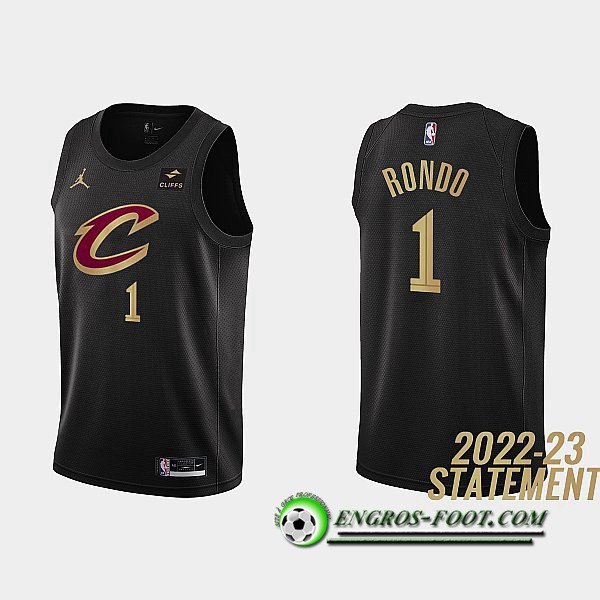 Maillot Cleveland Cavaliers (RONDO #1) 2022/23 Noir