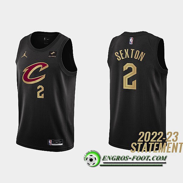 Maillot Cleveland Cavaliers (SEXTON #2) 2022/23 Noir