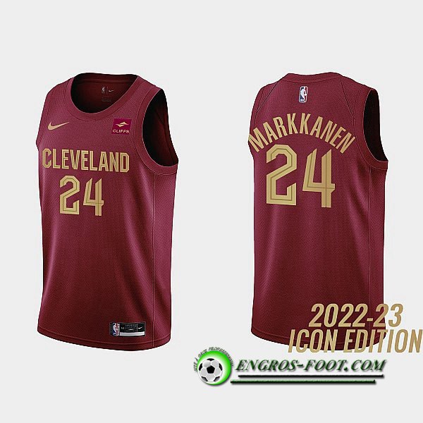 Maillot Cleveland Cavaliers (MARKKANEN #24) 2022/23 Rouge Foncé