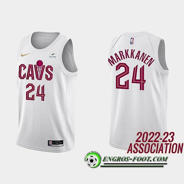 Maillot Cleveland Cavaliers (MARKKANEN #24) 2022/23 Blanc