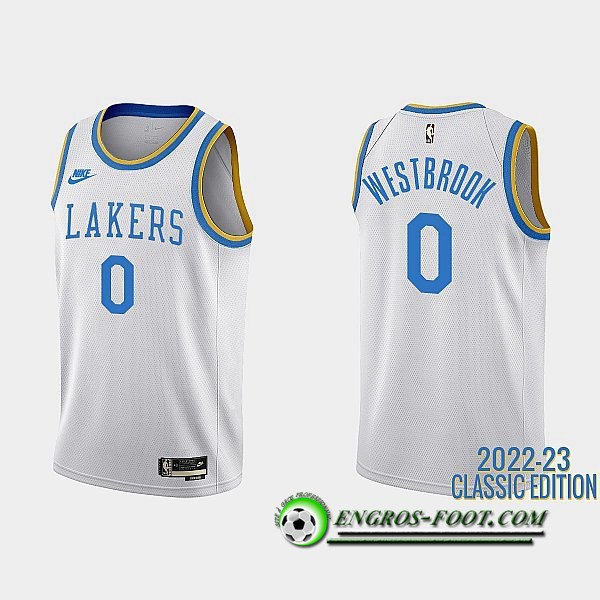 Maillot Los Angeles Lakers (WESTBROOK #0) 2022/23 Blanc