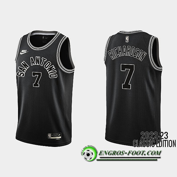 Maillot San Antonio Spurs (RICHARDSON#7) 2022/23 Noir