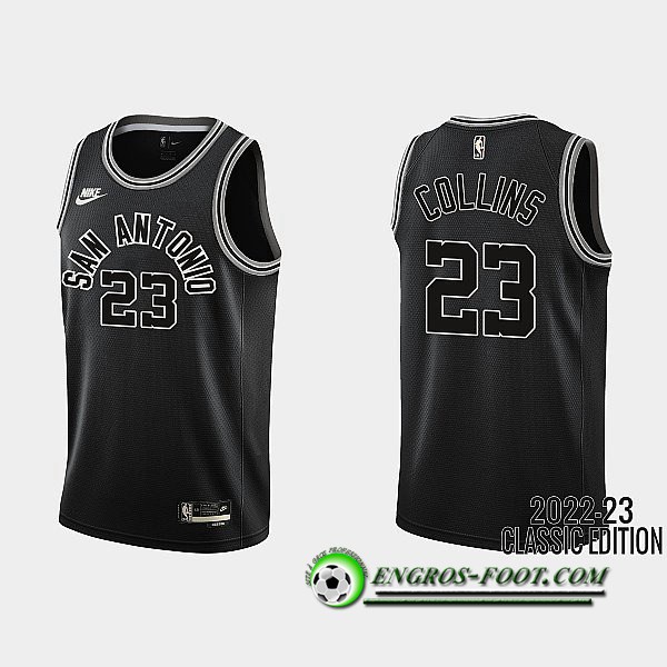 Maillot San Antonio Spurs (COLLINS #23) 2022/23 Noir