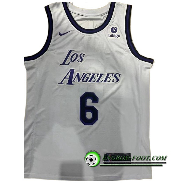 Maillot Los Angeles Lakers (JAMES #6) 2022/23 Blanc