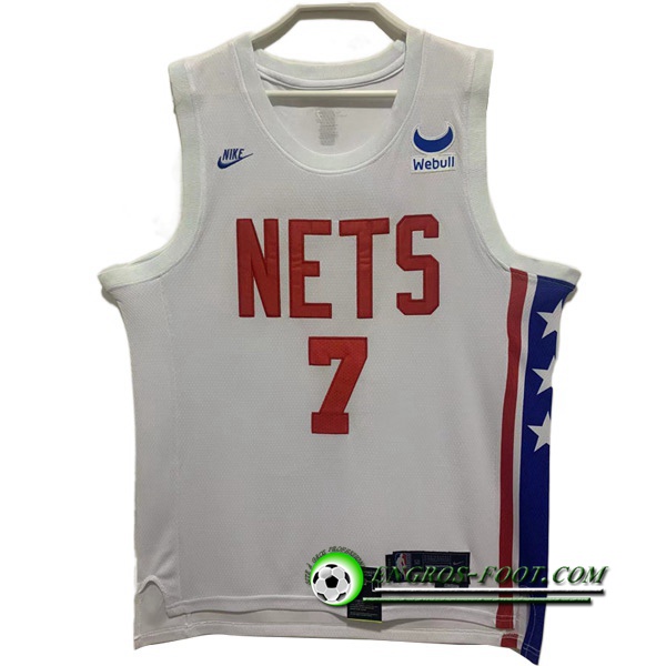 Maillot Brooklyn Nets (DURANT #7) 2022/23 Blanc