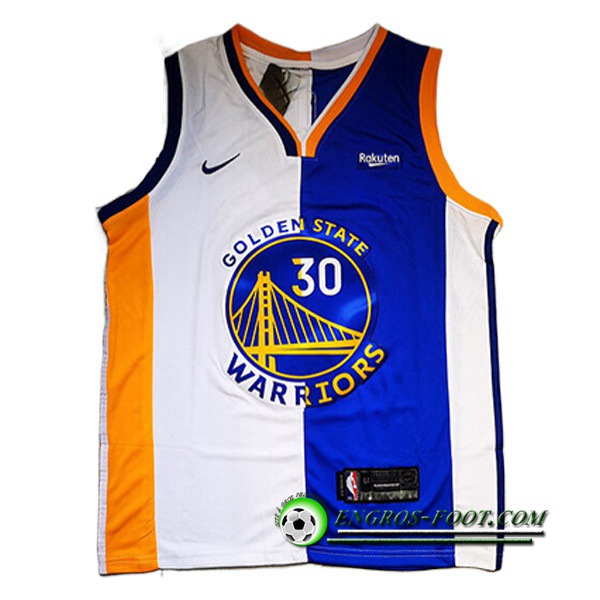 Maillot Golden State Warriors (CURRY #30) 2022/23 Blanc/Bleu