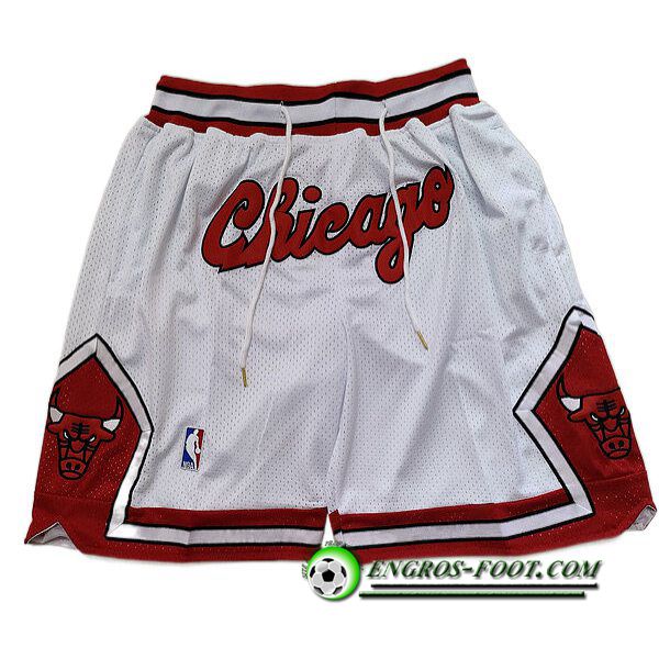 Shorts NBA Chicago Bulls Blanc