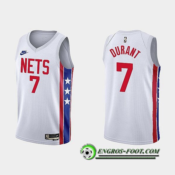 Maillot Brooklyn Nets (DURANT #7) 2022/23 Blanc